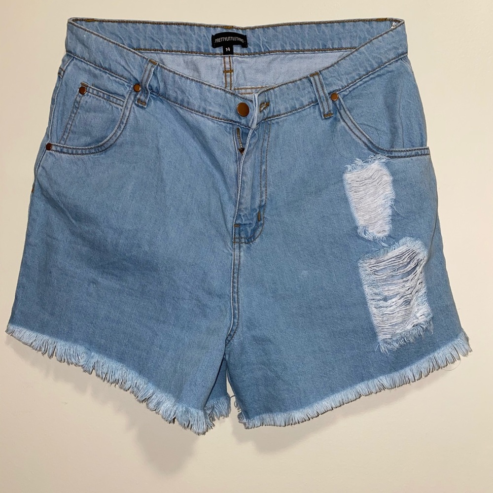 denim shorts